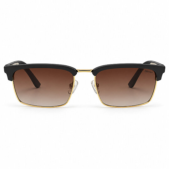 Instreet 5215 Gold-Kahverengi Erkek UV400 Güneş Gözlüğü 54-18